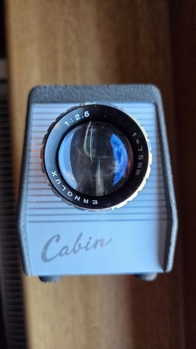 Vintage cabin slide projector - cabin,